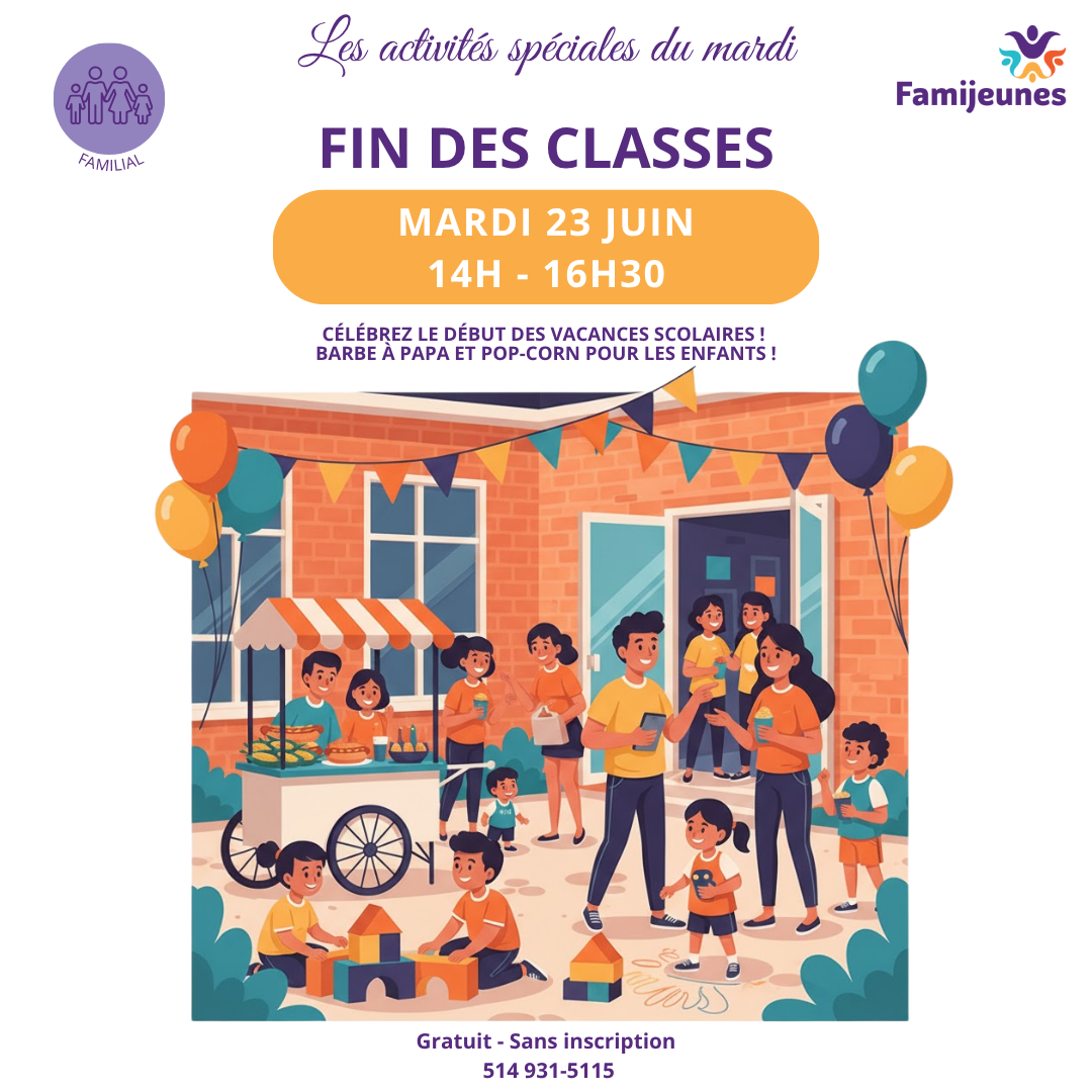 Fin des classes été 2026