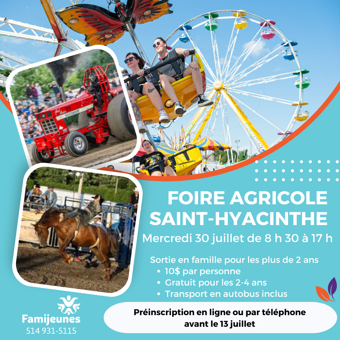 Préinscription - Foire agricole de Ste Hyacinthe 2025