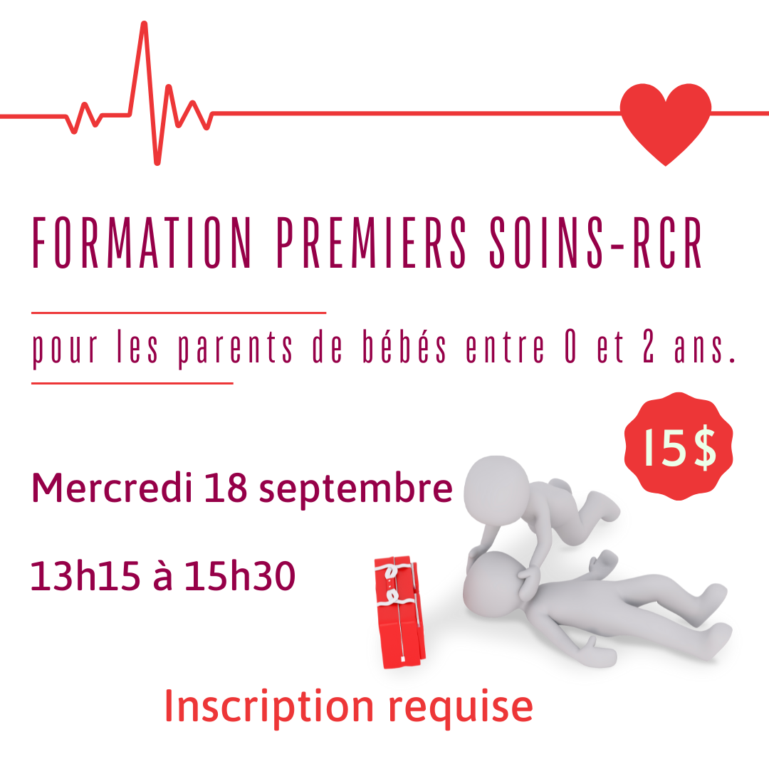 Formation RCR pour les poupons- 18 septembre