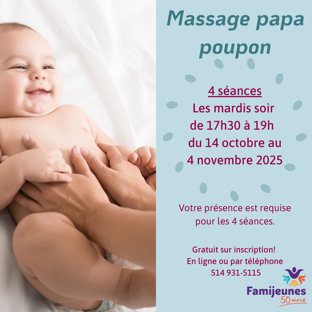 Massage papa-poupons - automne 2025