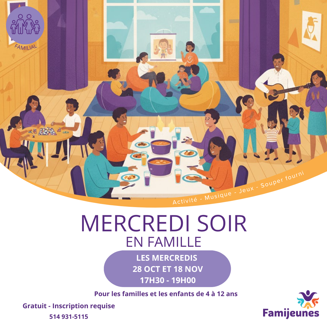 Mercredi soir en famille octobre 2026