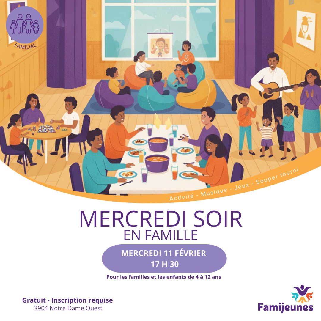 Mercredi soir en famille 11 février 2026