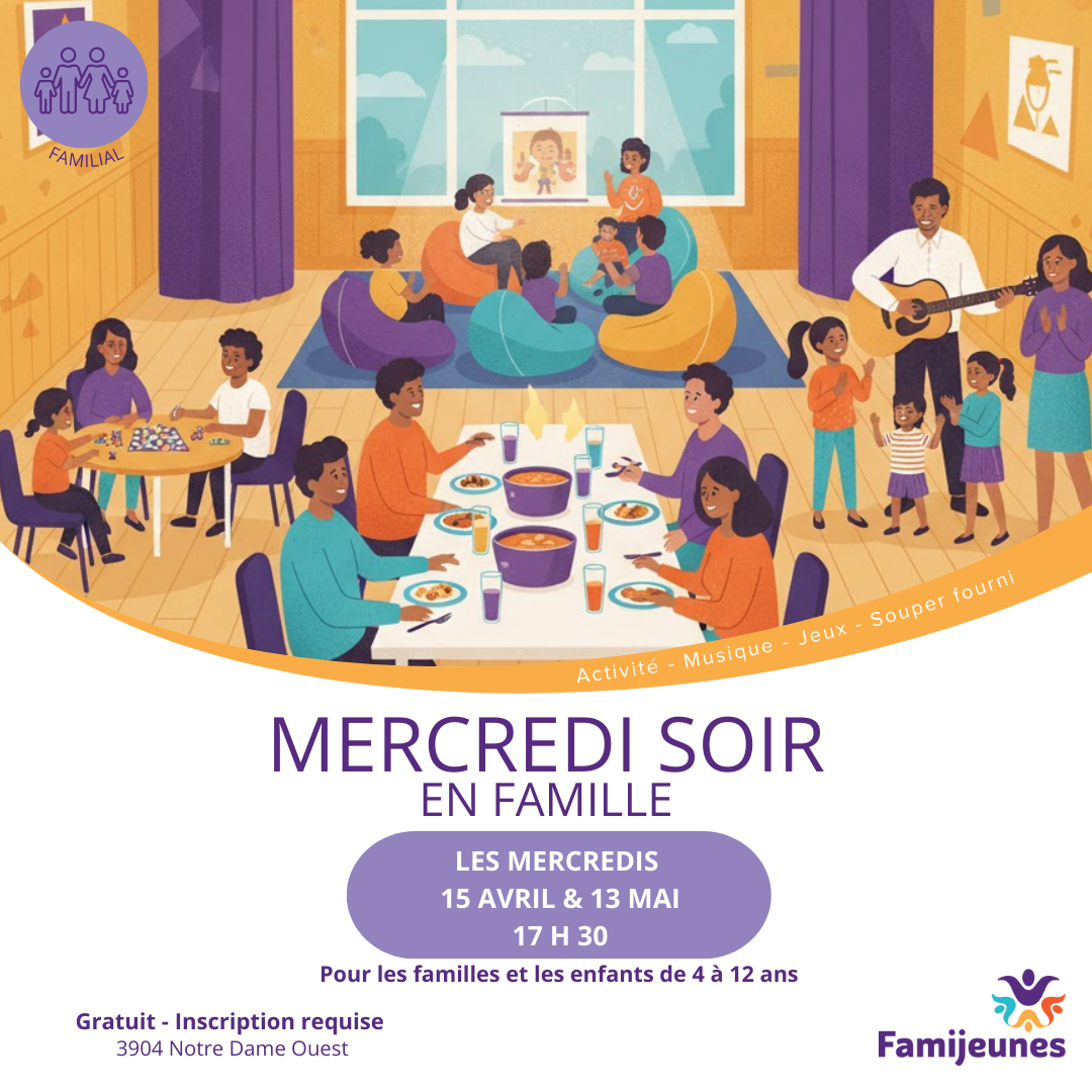 Mercredi soir en famille 13 mai 2026