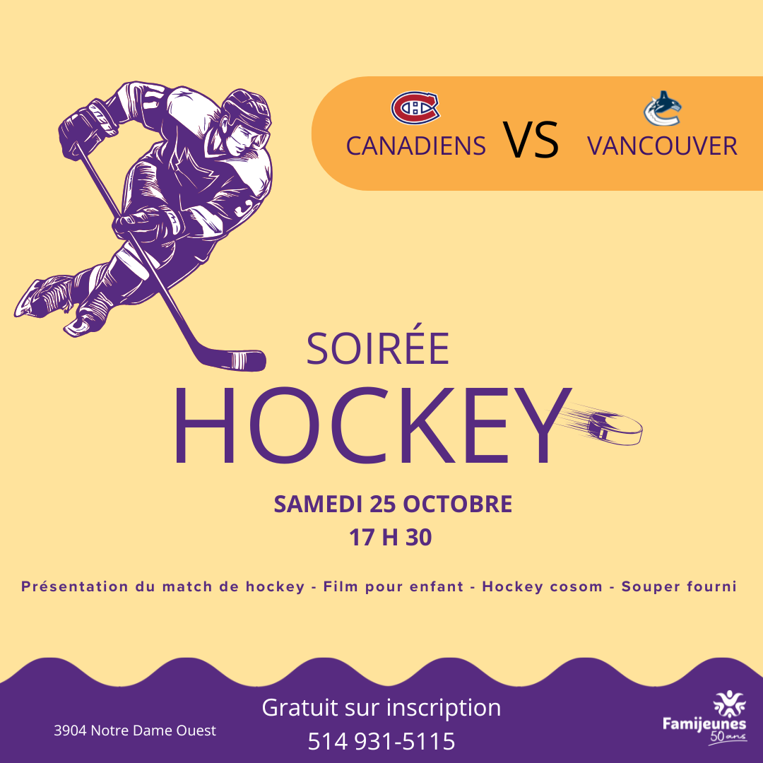 Soirée hockey - 25 octobre 2025