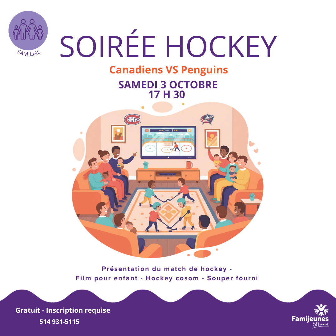 Soirée hockey - 3 octobre 2026