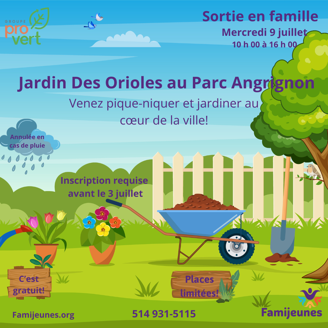 Sortie au Jardin des Orioles 2025