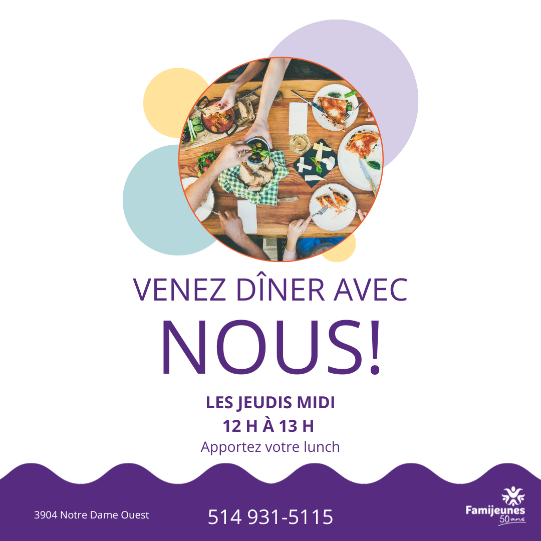 Venez dîner avec nous!