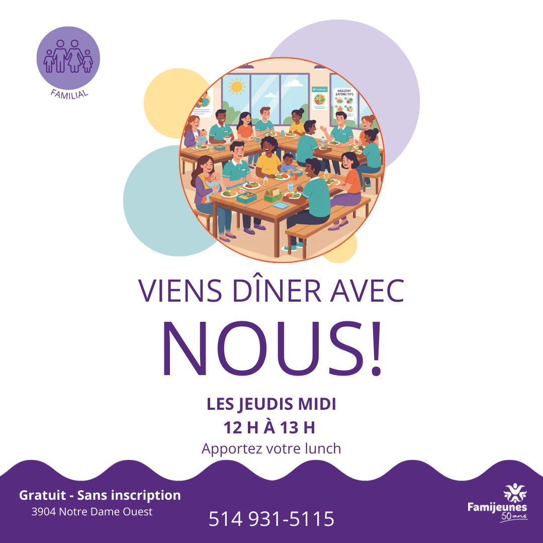 Viens dîner avec nous! Hiver 2026