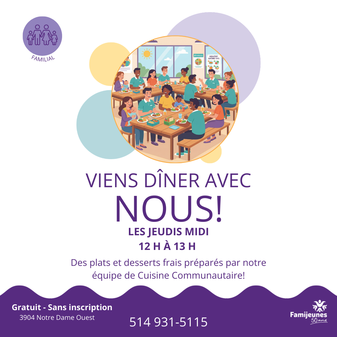 Viens dîner avec nous! Printemps 2026