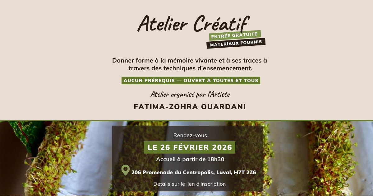 Atelier d'artiste - Survivance, régénération et traces du vivant