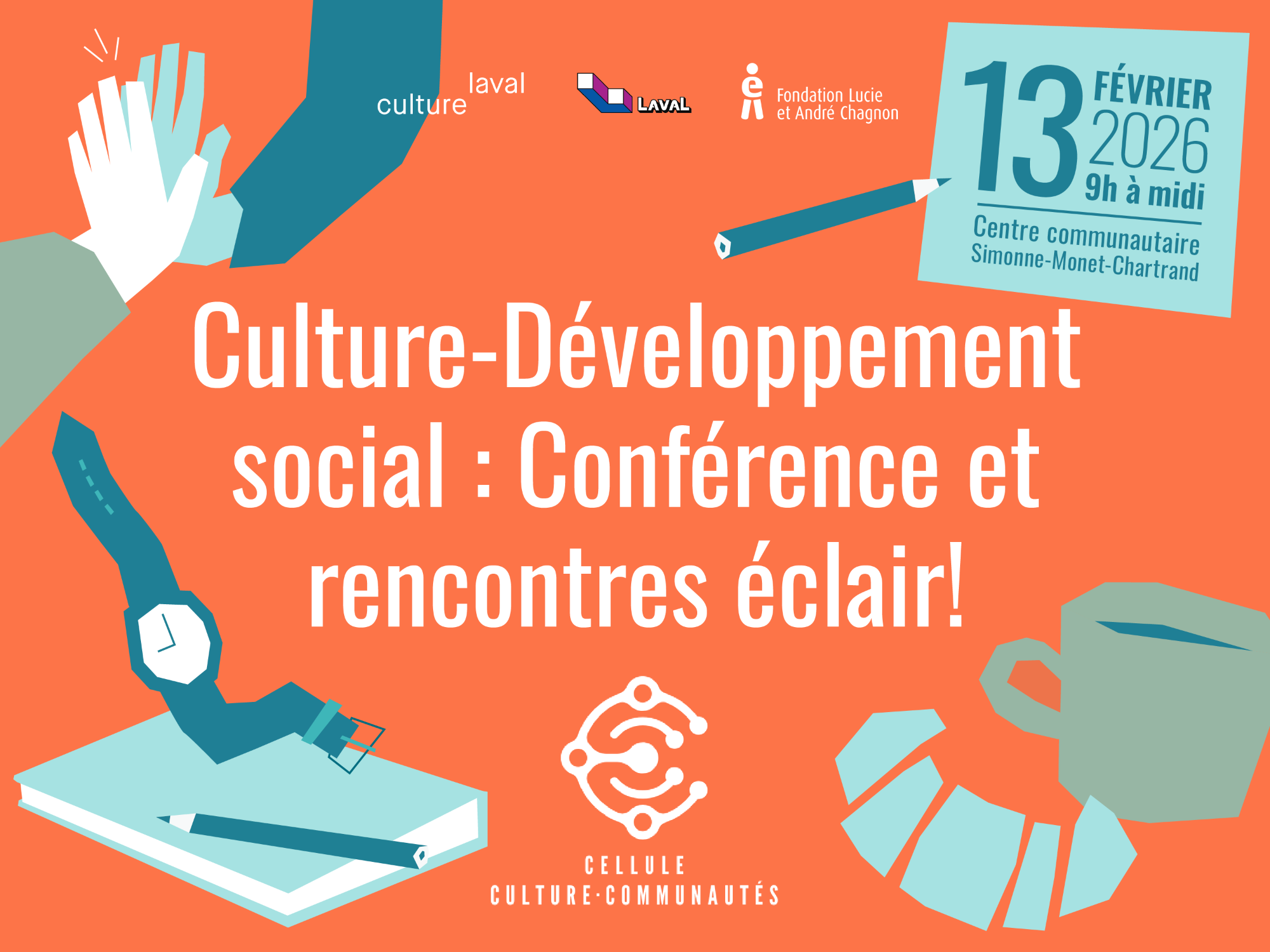 Culture-Développement social: conférence et rencontres éclair!