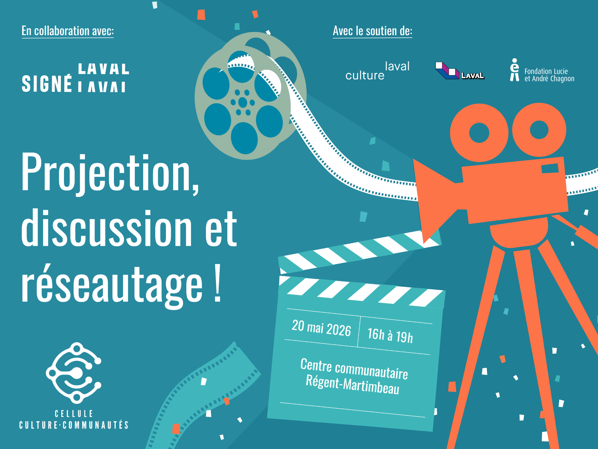 Projection, discussion et réseautage !