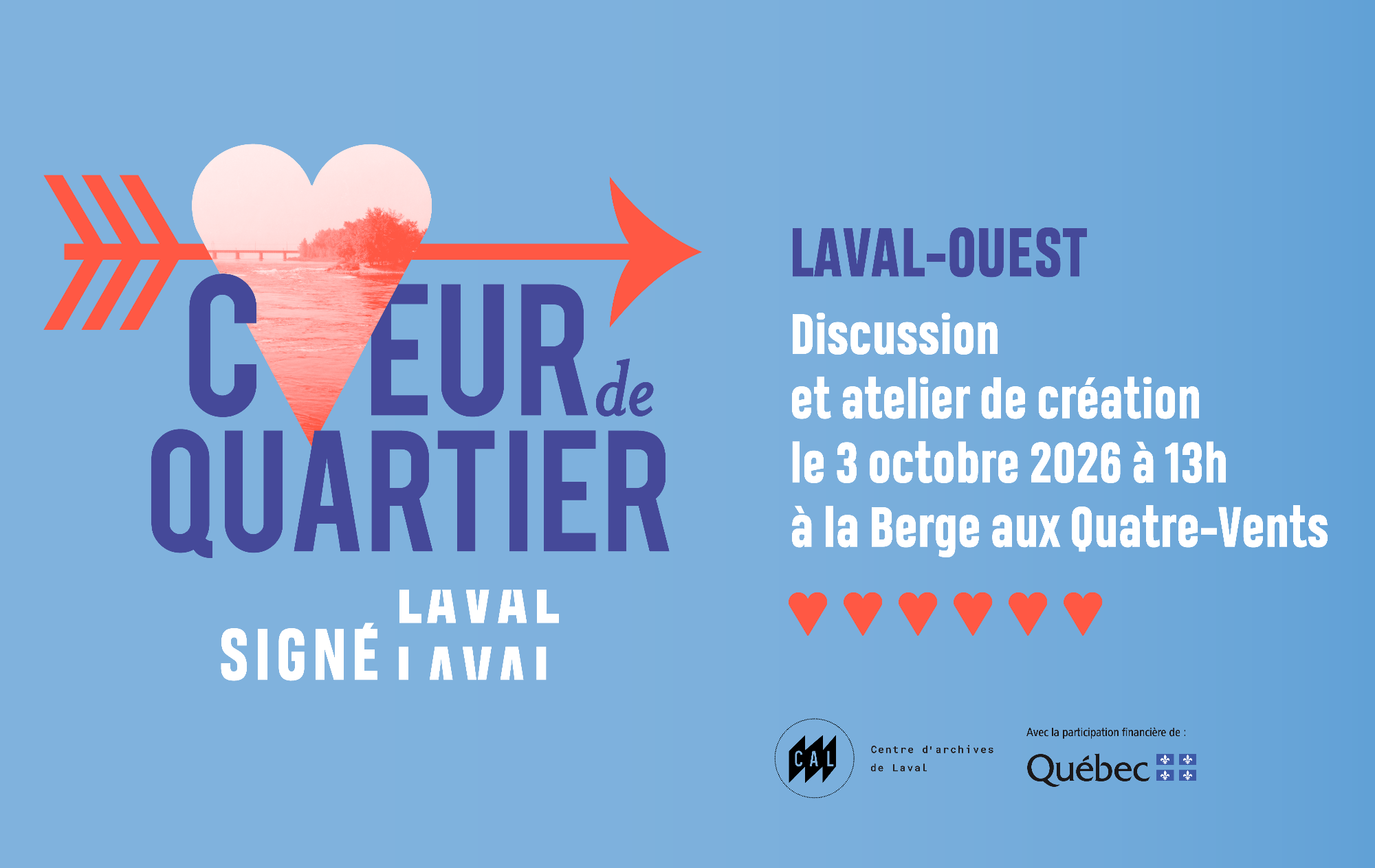 Discussion et atelier créatif -  La rivière qui a façonné Laval-Ouest