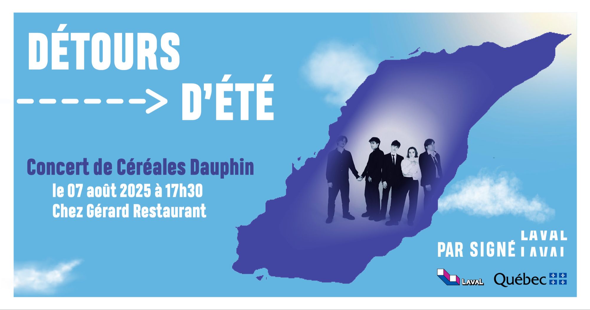 Détours d’été par Signé Laval : patates frites de Chez Gérard Restaurant et concert de Céréales Dauphin