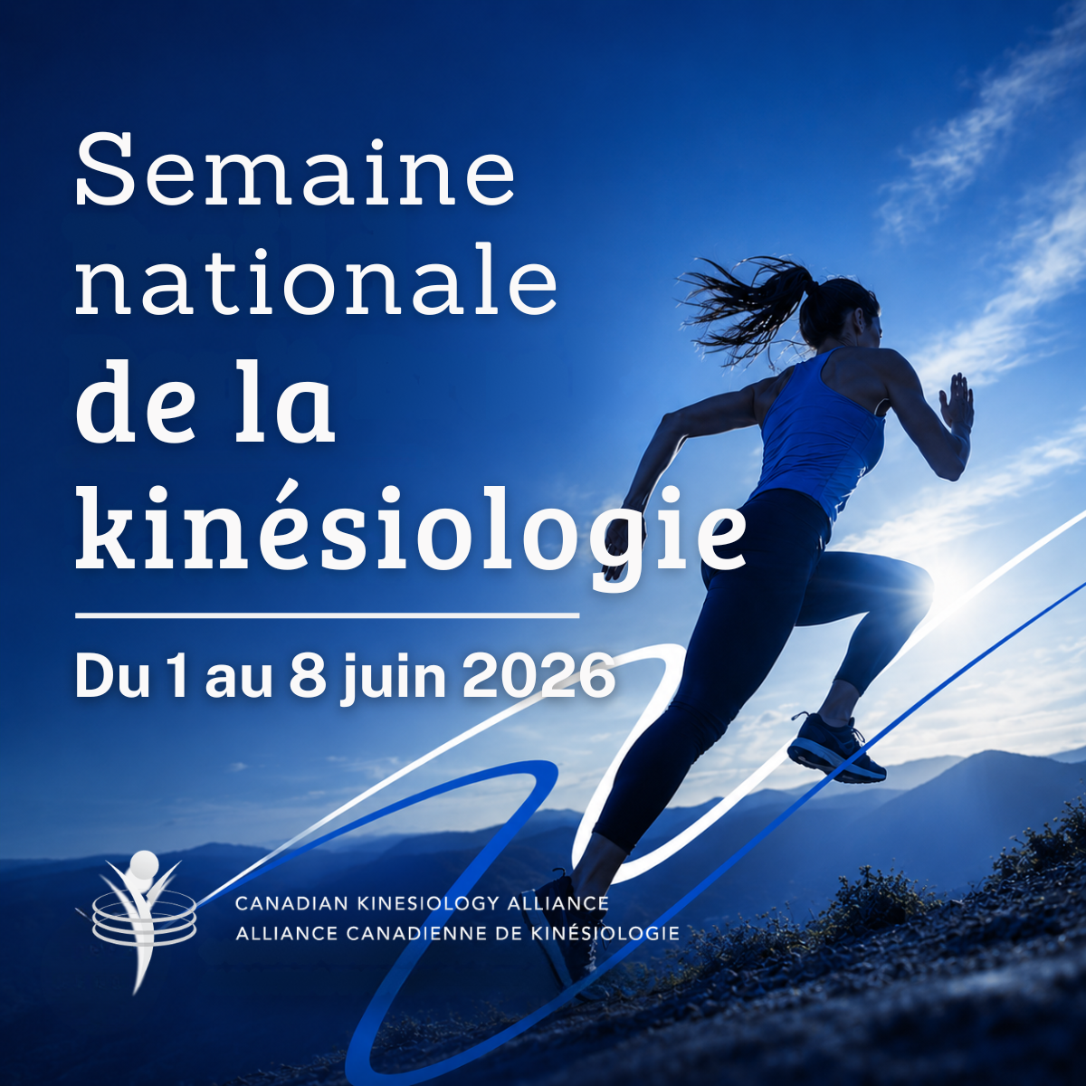 Social media post square blue- French