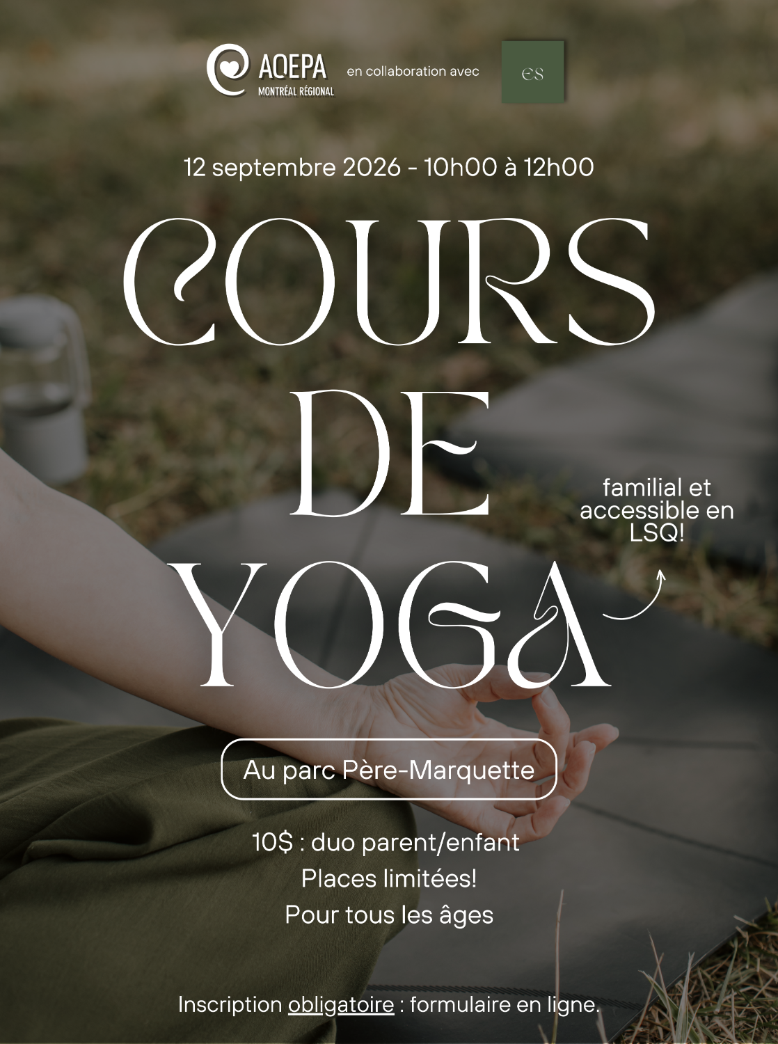 Yoga LSQ-Français au parc !