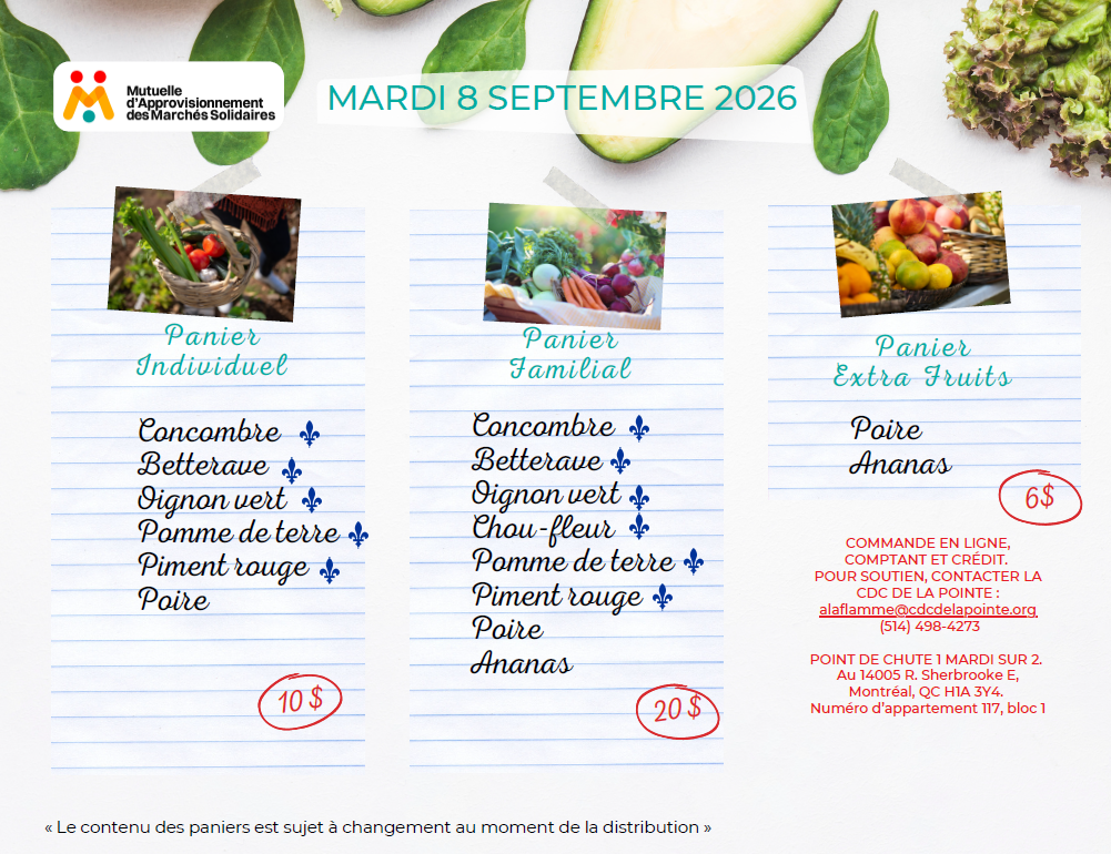 Paniers solidaires - 8 septembre 2026