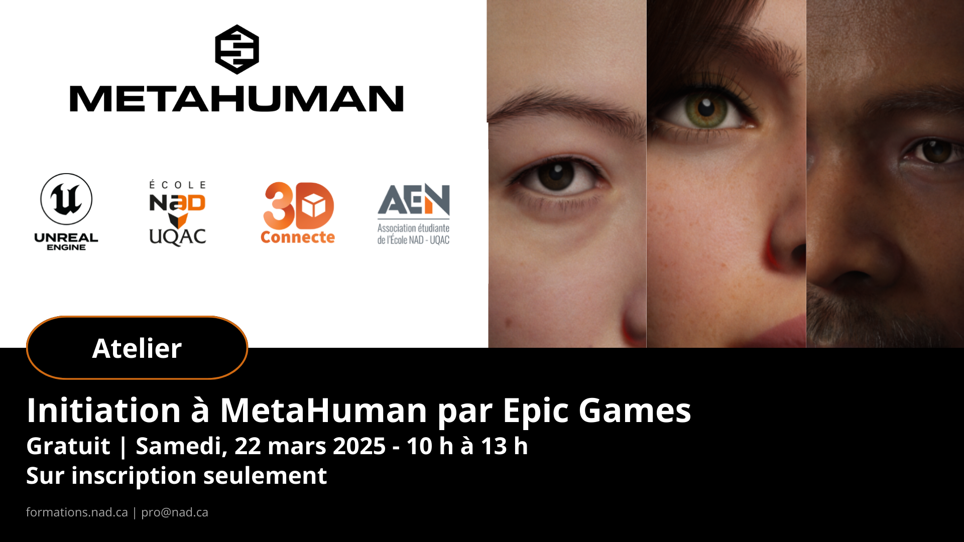 Introduction à MetaHuman Epic Games