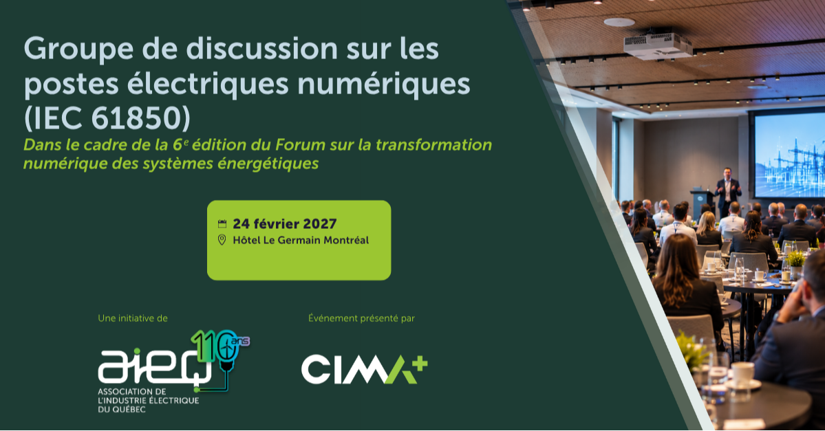 Groupe de discussion sur les postes électriques numériques (IEC 61850)