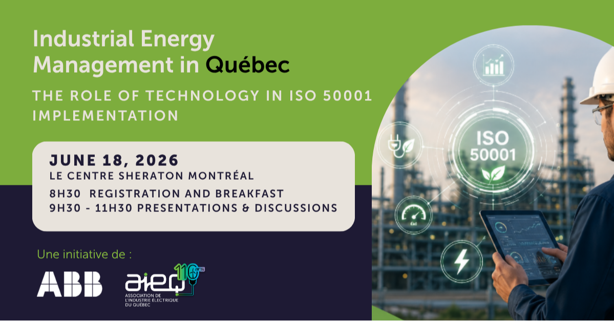 Industrial Energy Management in Québec with ABB