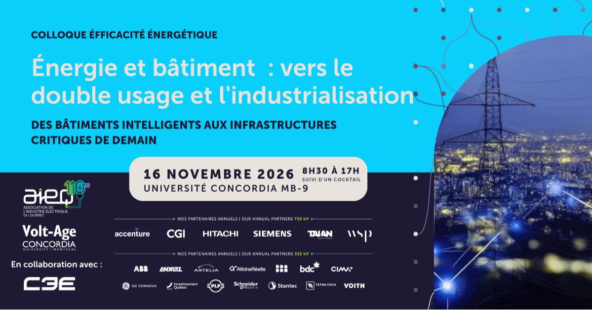 COLLOQUE ÉFFICACITÉ ÉNERGÉTIQUE
