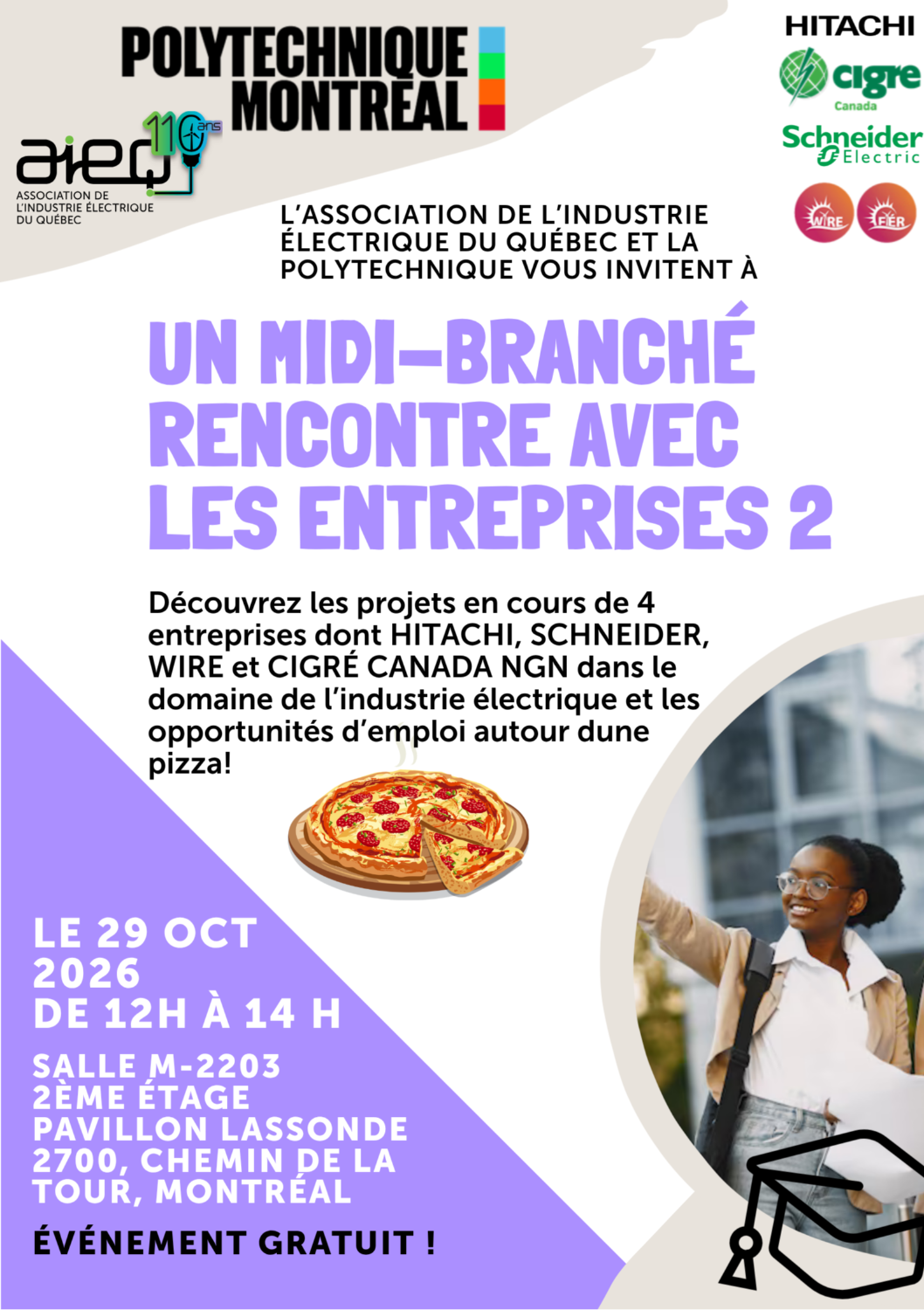 Lunch & Connect at Polytechnique Montréal - 29 OCT 2026