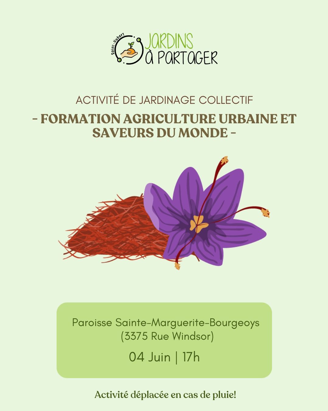 Formation agriculture urbaine et saveurs du monde