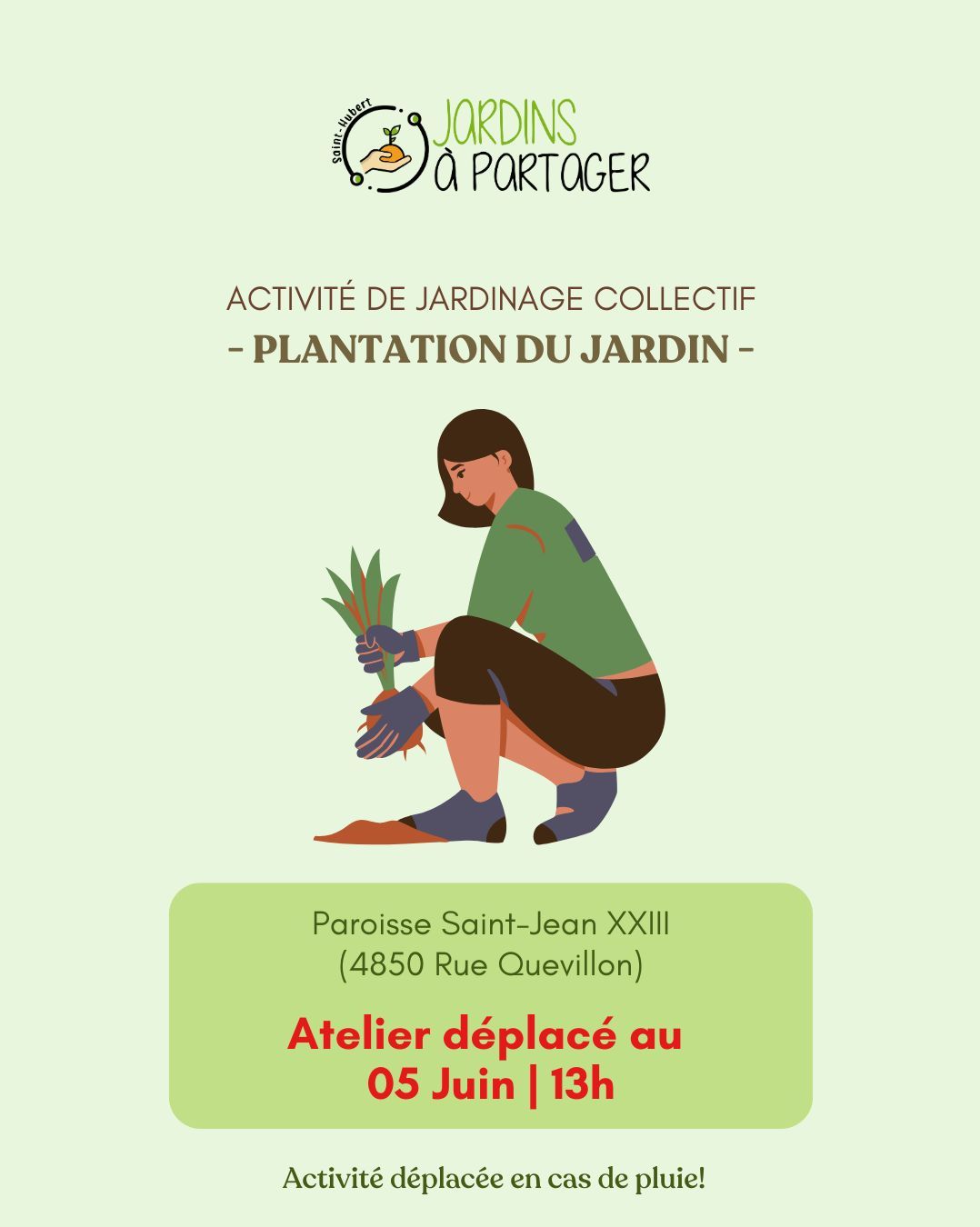 Plantation du jardin