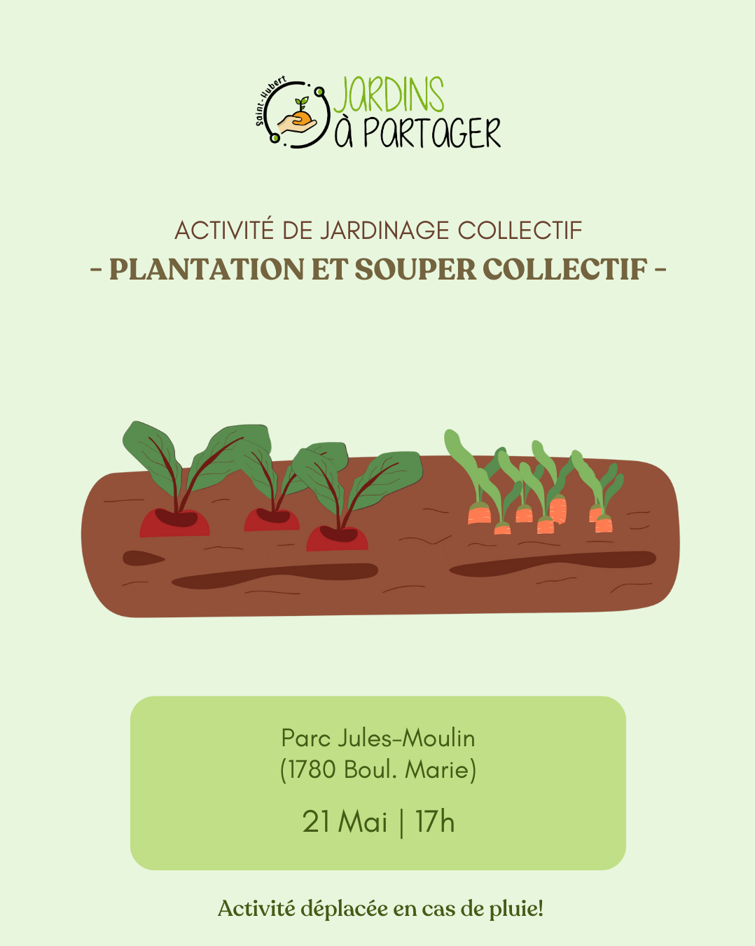 Plantation et souper collectif