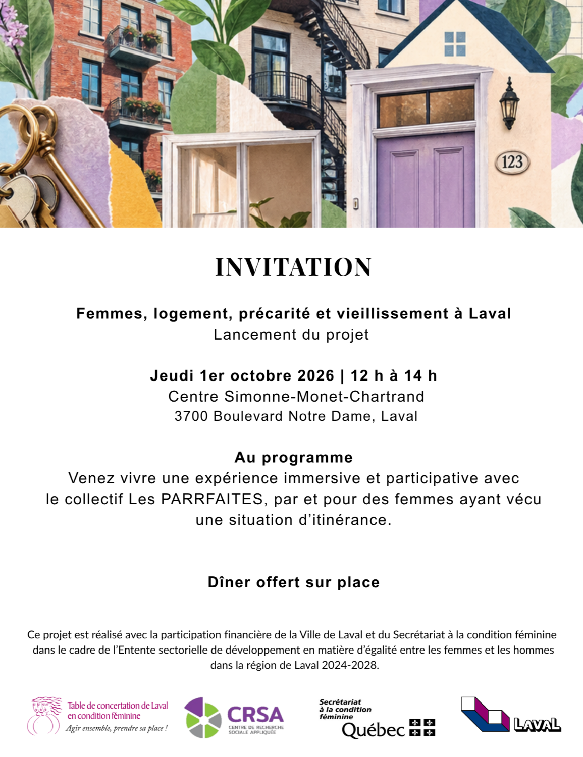 Lancement du projet Femmes, logement, précarité et vieillissement