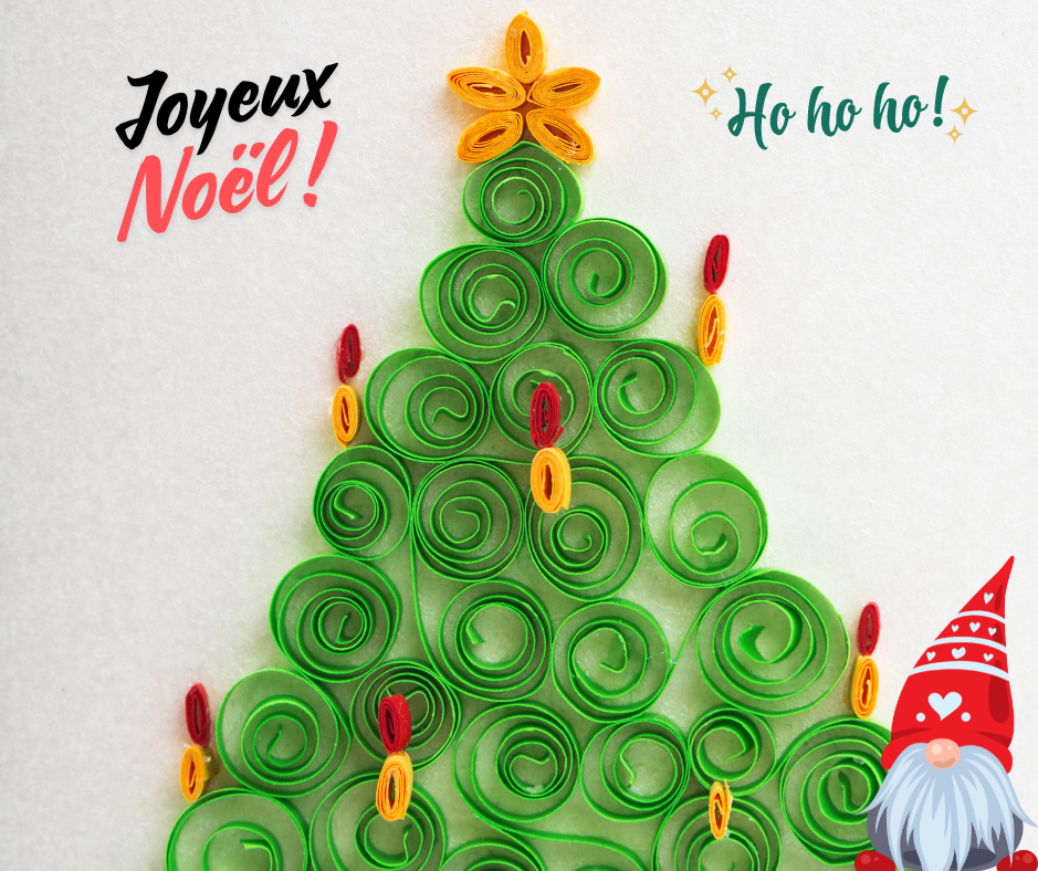 ATELIER D'ART : QUILLING ART (PAPEROLLES) POUR NOËL