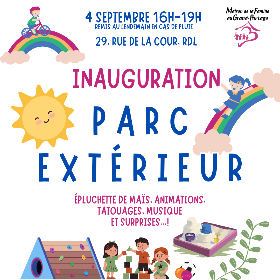 INAUGURATION DU PARC EXTÉRIEUR