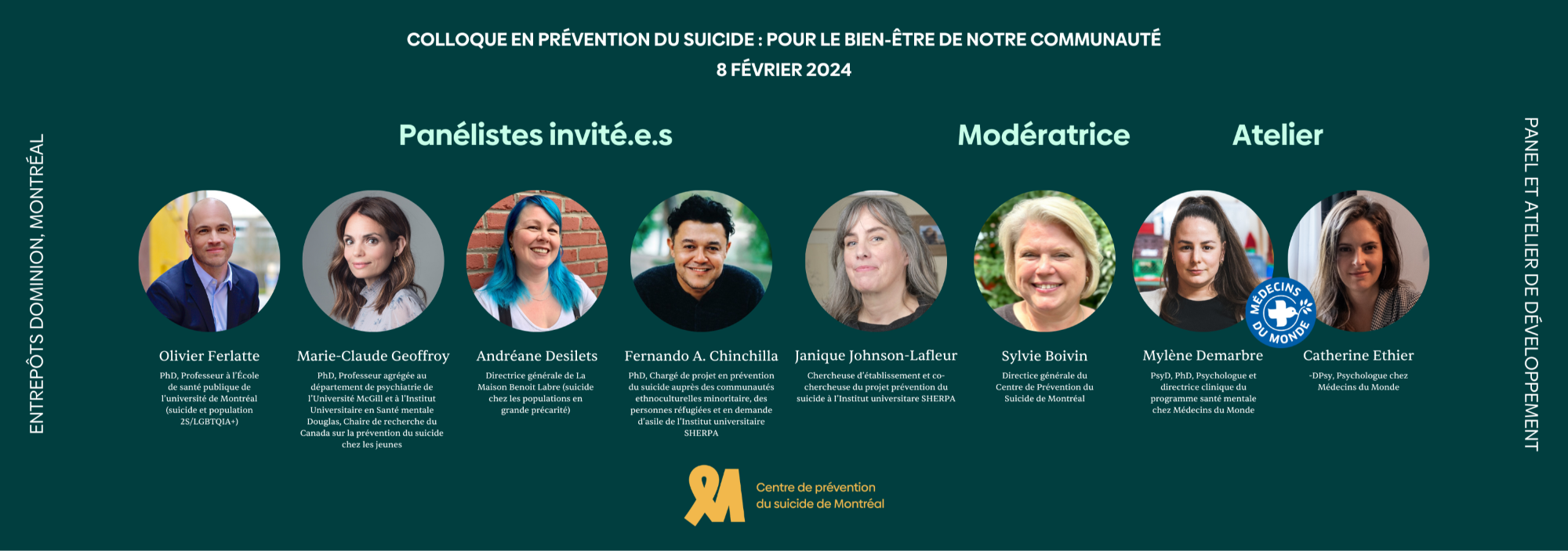 Colloque en prévention du suicide : Pour le bien-être de notre communauté