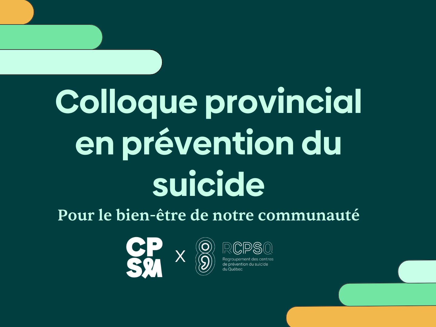 Colloque provincial en prévention du suicide 2025