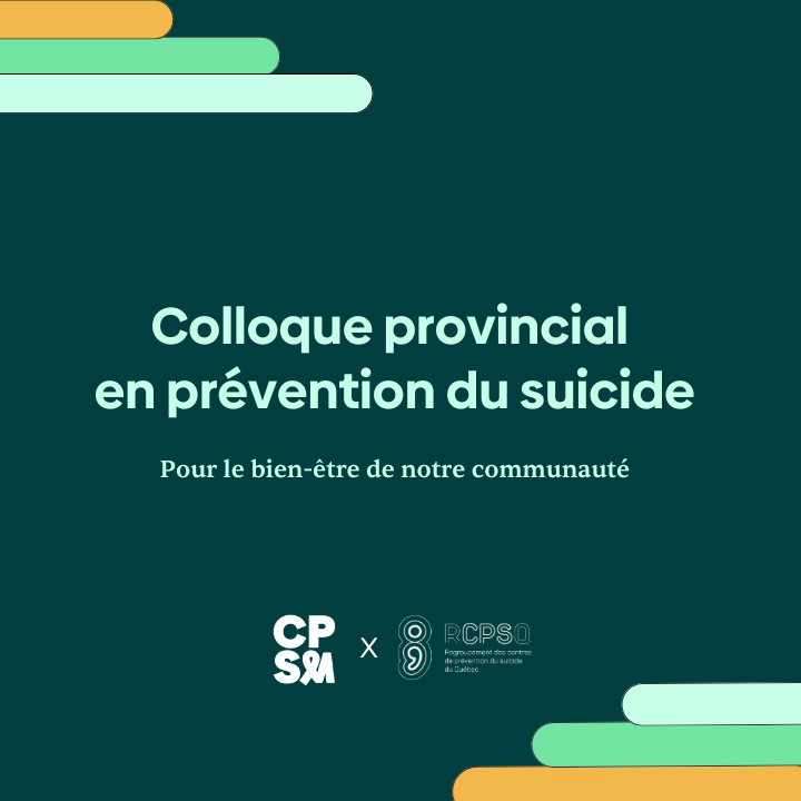 Colloque provincial en prévention du suicide