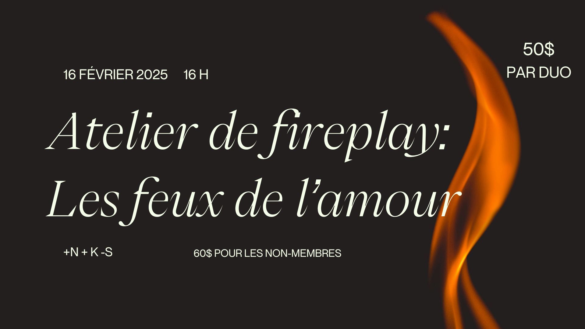 Atelier de fireplay : les feux de l’amour