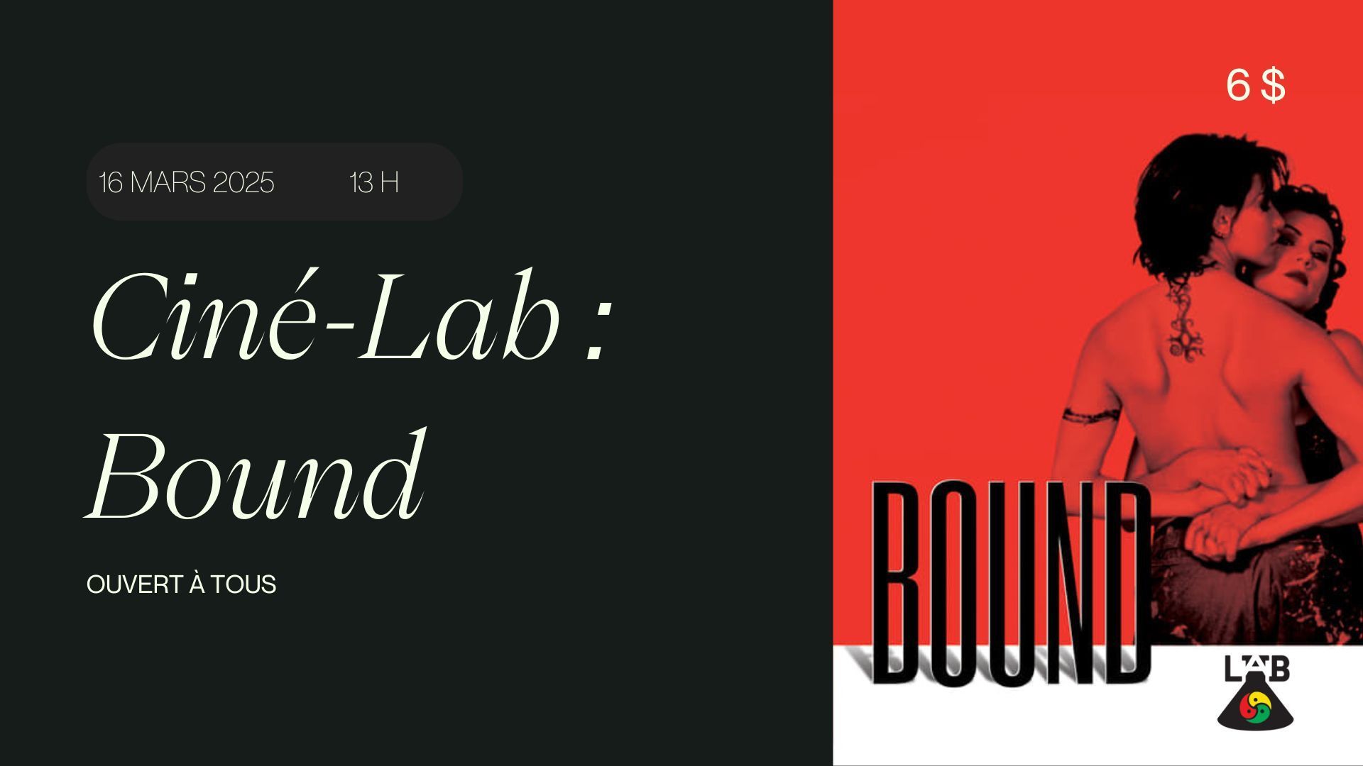 Ciné-Lab : Bound