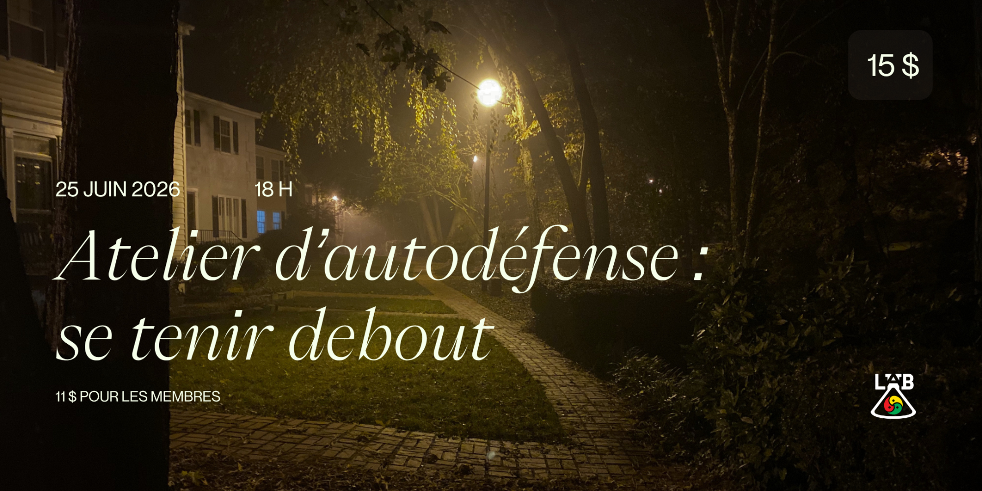 Atelier d’autodéfense : se tenir debout