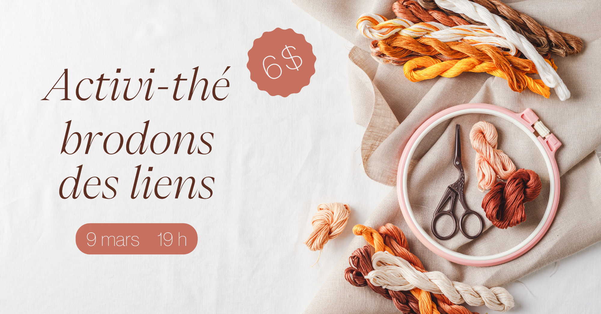 Activi-thé : brodons des liens