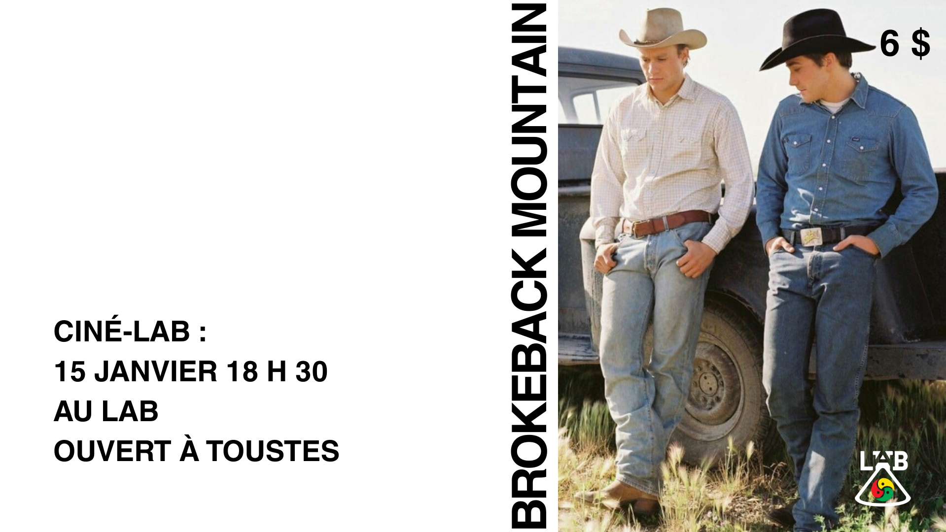 Ciné-LAB : Brokeback Mountain V. O. A.