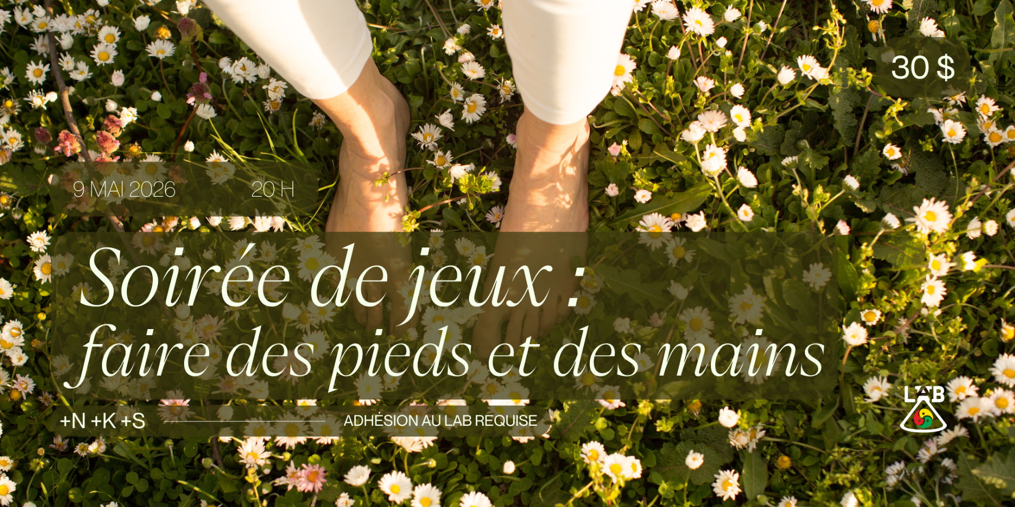 Soirée de jeux : faire des pieds et des mains +N +K +S