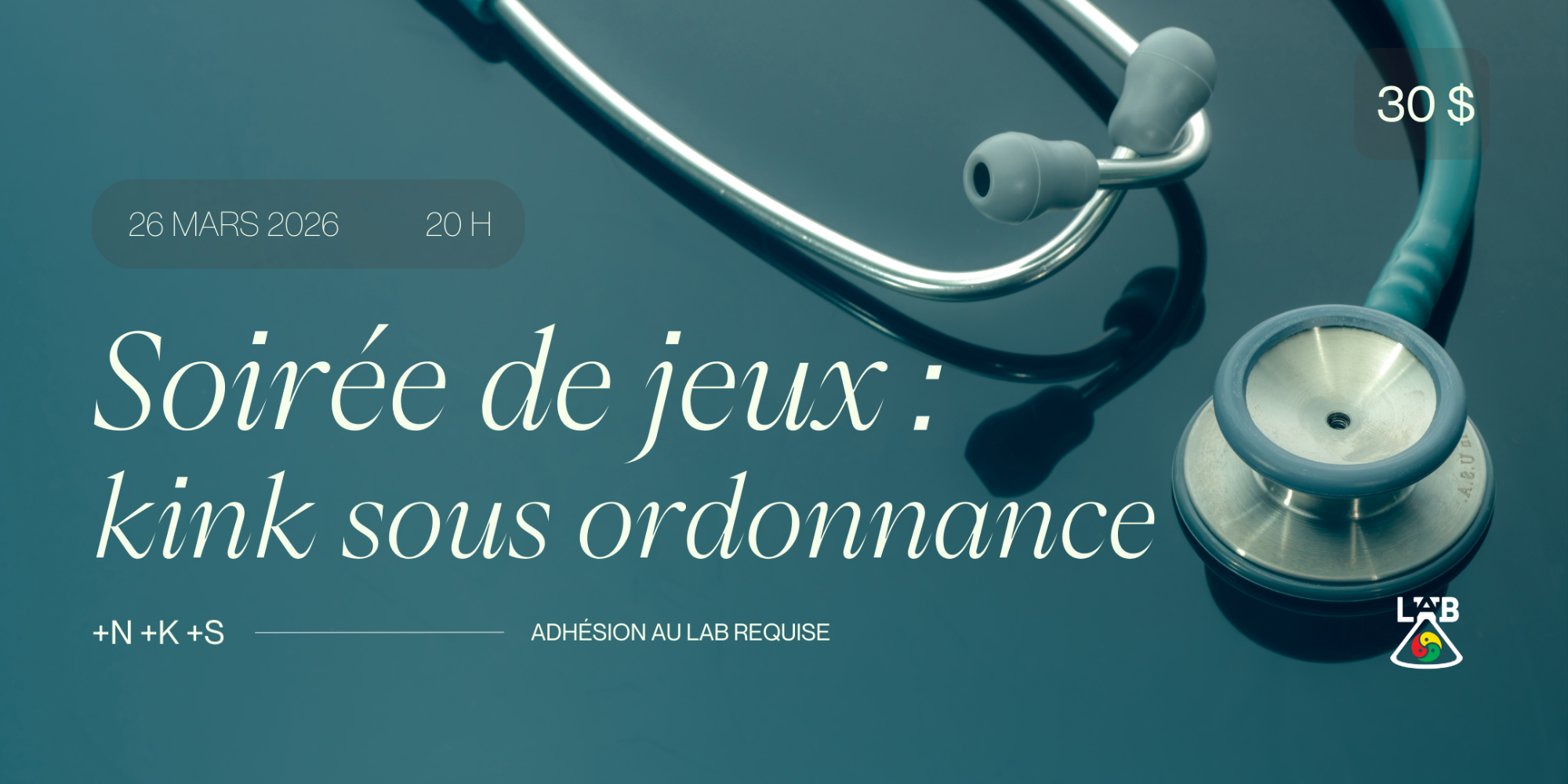 Soirée de jeux : kink sous ordonnance +N +K +S