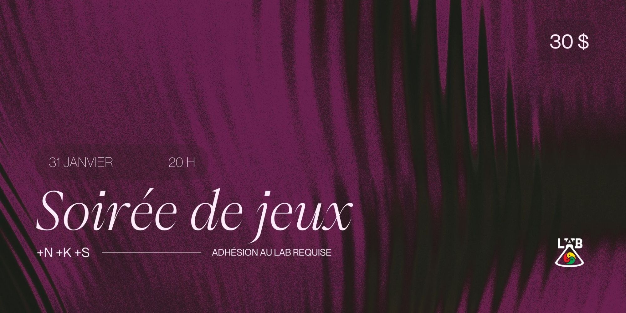 Soirée de jeux BDSM +N +K +S