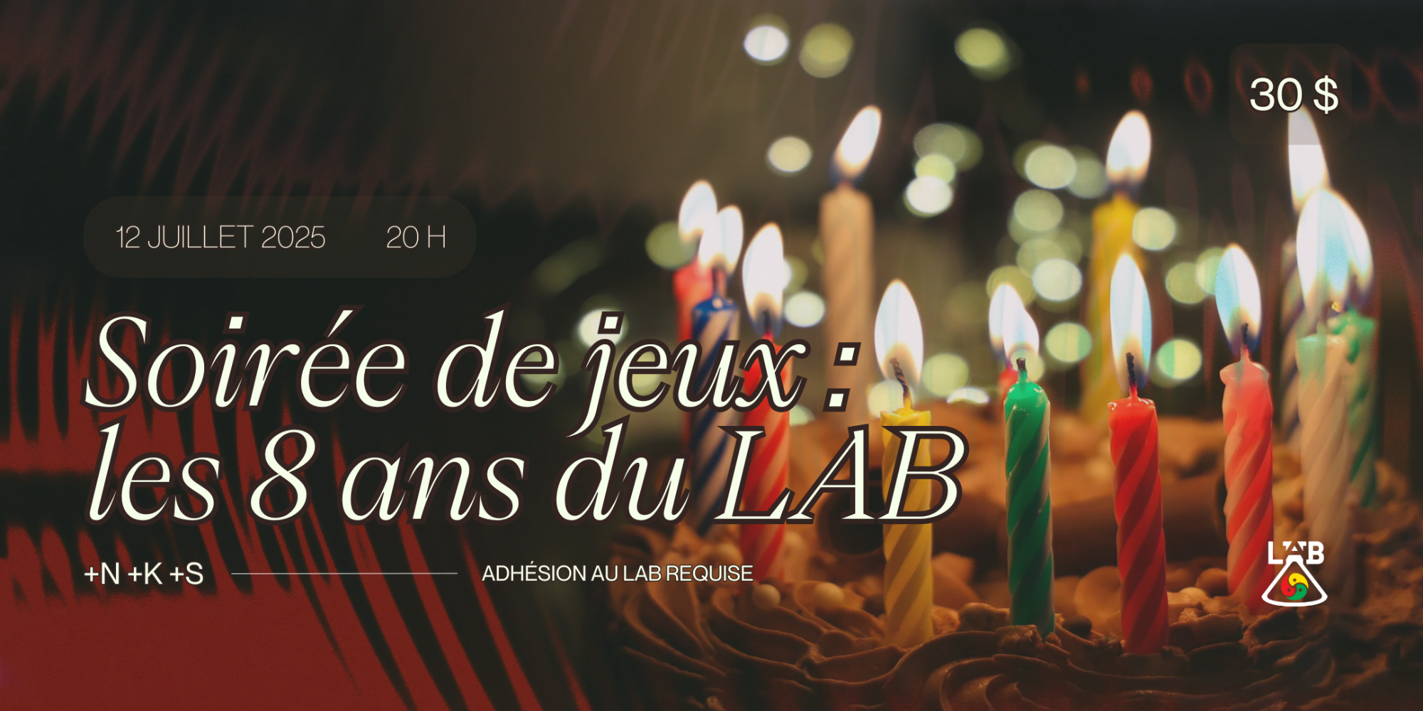 Soirée de jeux : les 8 ans du LAB