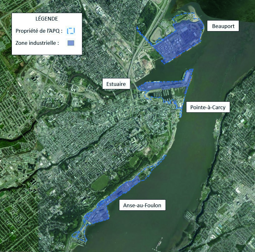 Carte des secteurs à l'étude