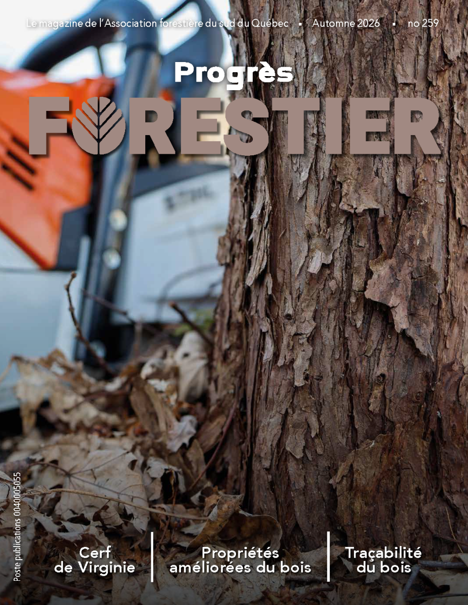 Couverture du magazine Le Progrès forestier, automne 2026