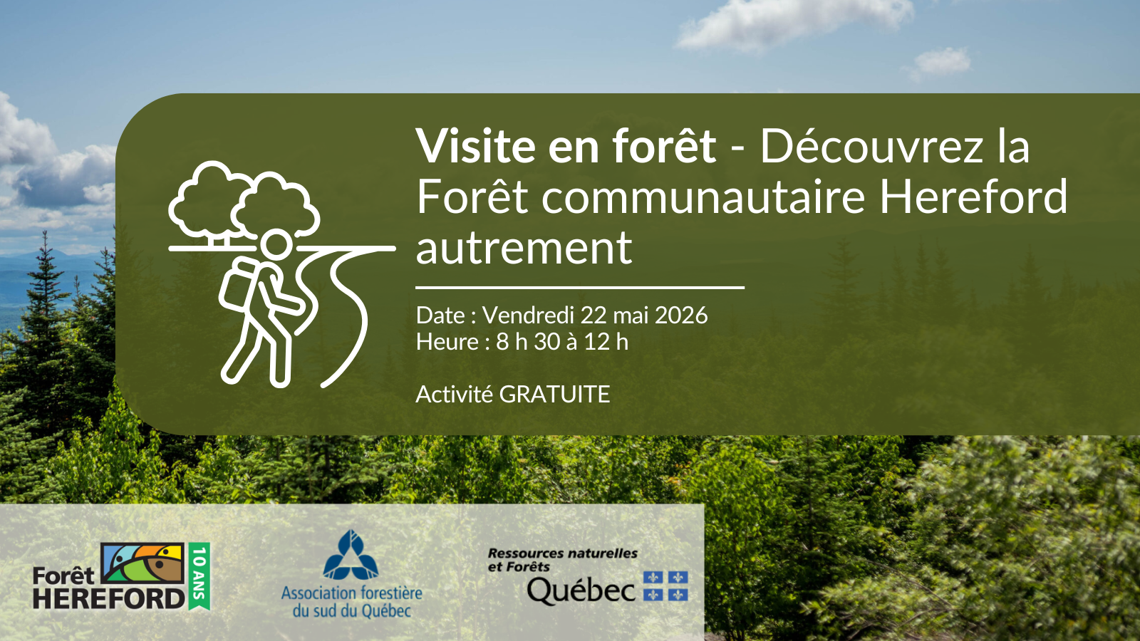 Visite en forêt gratuite - Découvrez la Forêt communautaire Hereford autrement