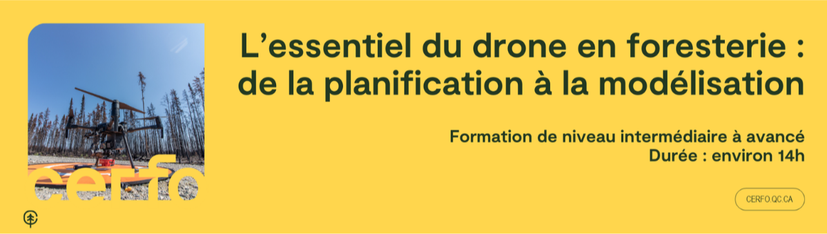 L’essentiel du drone en foresterie : de la planification à la modélisation