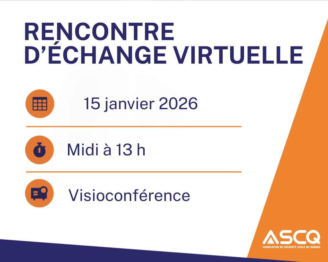 Rencontre d'échange virtuelle de janvier
