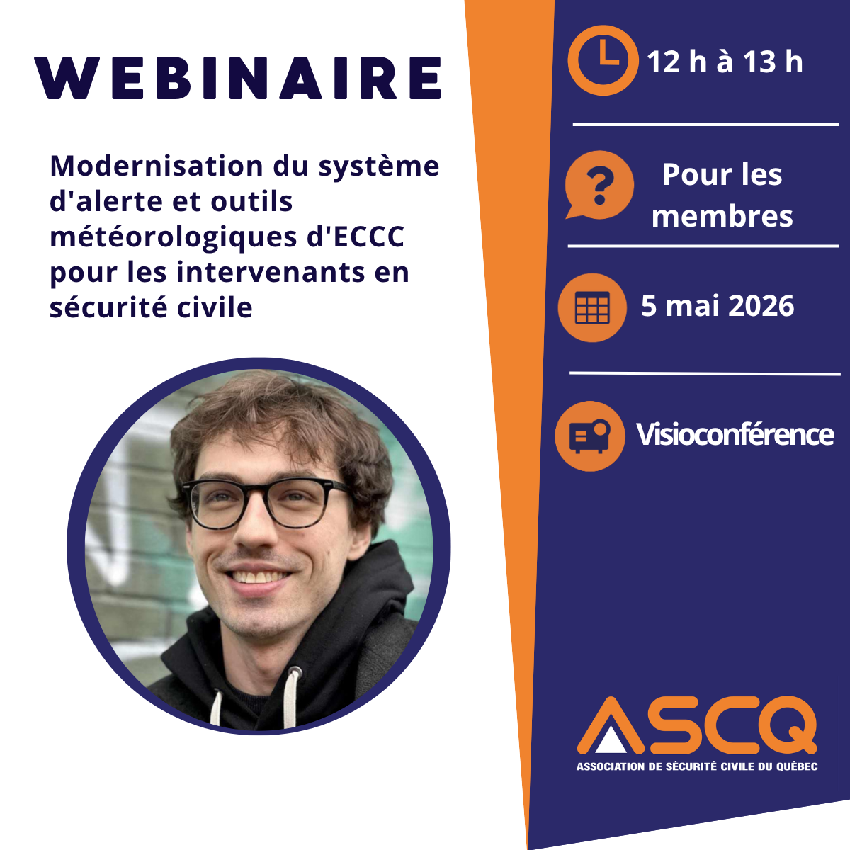 Webinaire - Modernisation du système d'alerte et outils météorologiques d'ECCC pour les intervenants en sécurité civile